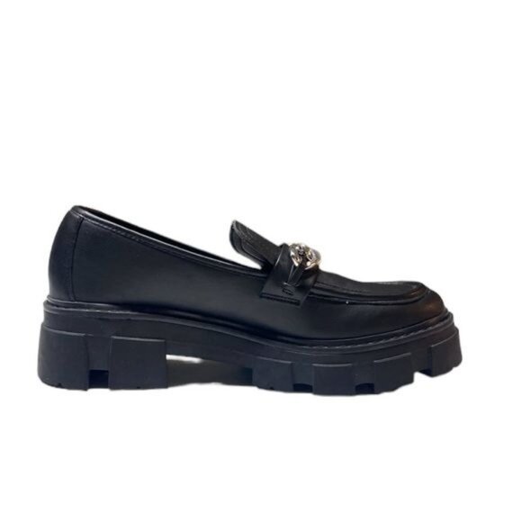 Vintage Y2K No Boundaries Bratz 90s Platform Black Chunky Heel Loafers S… - Picture 10 of 11